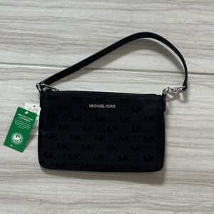 Michael Kors Black Logo Wristlet